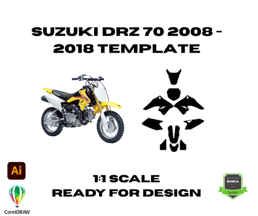 Suzuki DRZ 70 2008 - 2018 Template