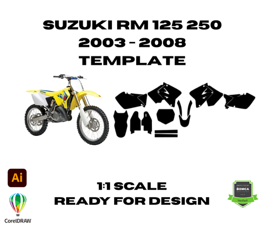 Suzuki RM 125 250 2003 - 2008  Template