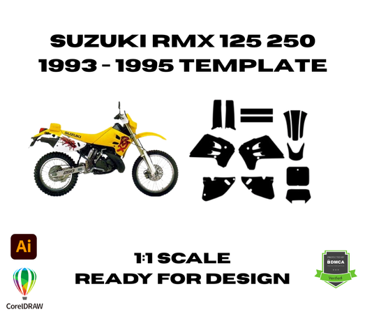 Suzuki RMX 125 250 1993 - 1995 Template