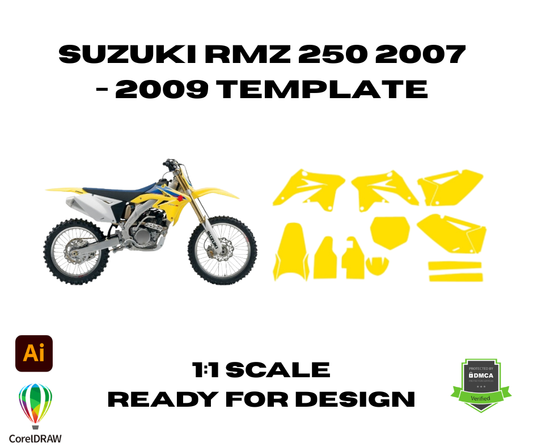 Suzuki RMZ 250 2007 - 2009 Template
