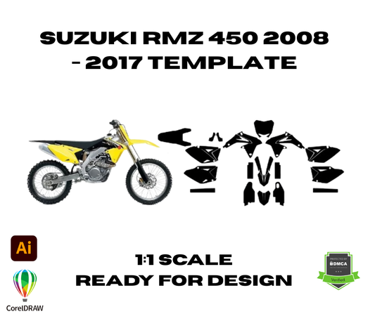 Suzuki RMZ 450 2008 - 2017 Template