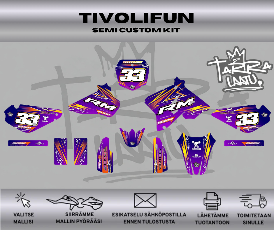 TIVOLIFUN Suzuki RM 85 2002-2021 Tarrasarja