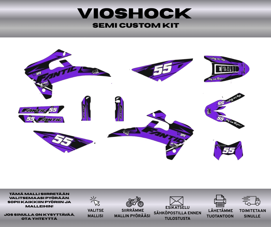 VIOSHOCK Fantic 50 & 125 2017-2020 Tarrasarja