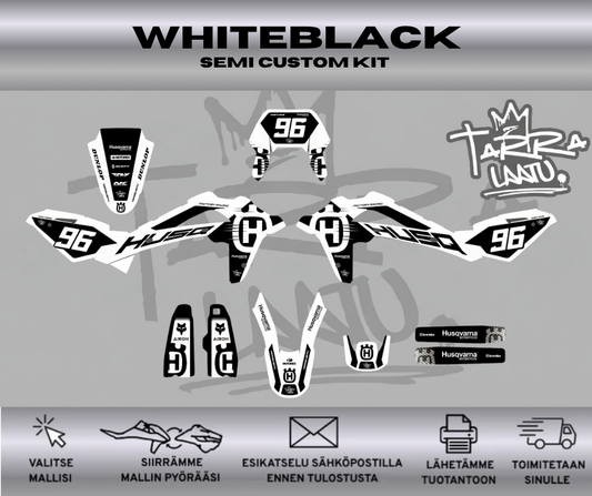 WHITEBLACK Husqvarna WR 125 2008-2013 Tarrasarja
