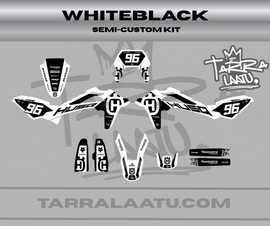 WHITEBLACK Husqvarna WR 125 2008-2013 Tarrasarja