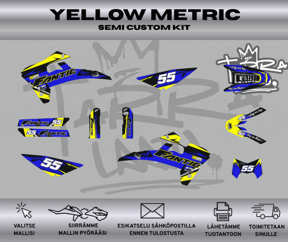 YELLOWMETRIC Fantic 50 & 125 2017-2020 Tarrasarja
