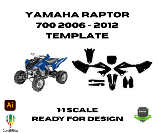 Yamaha Raptor 700 2006 - 2012 Template