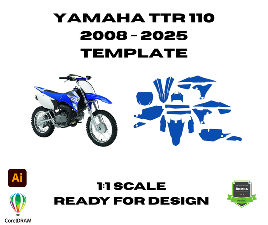 Yamaha TTR 110 2008 - 2025 Template