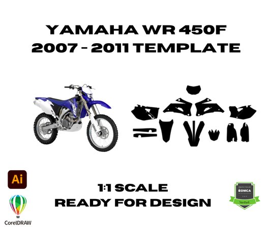 Yamaha WR 450F 2007 - 2011 Template