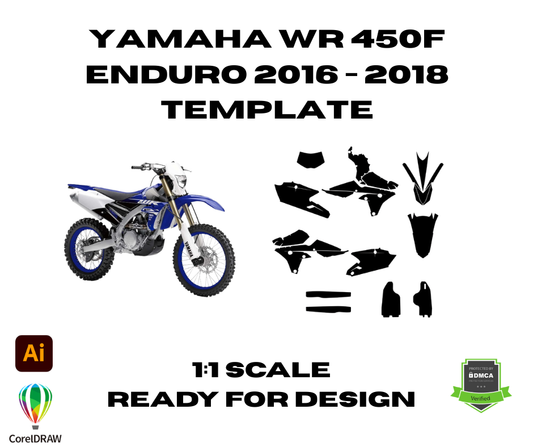 Yamaha WR 450F Enduro 2016 - 2018 Template