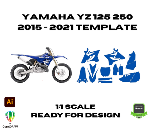 Yamaha YZ 125 250 2015 - 2021 Template
