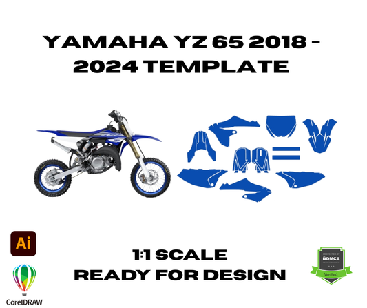 Yamaha YZ 65 2018 - 2024 Template