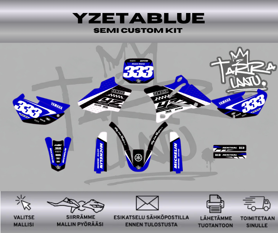 YZETABLUE Yamaha YZ 85 2002-2014 Tarrasarja