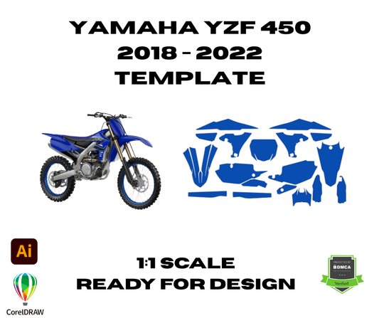 Yamaha YZF 450 2018 - 2022 Template