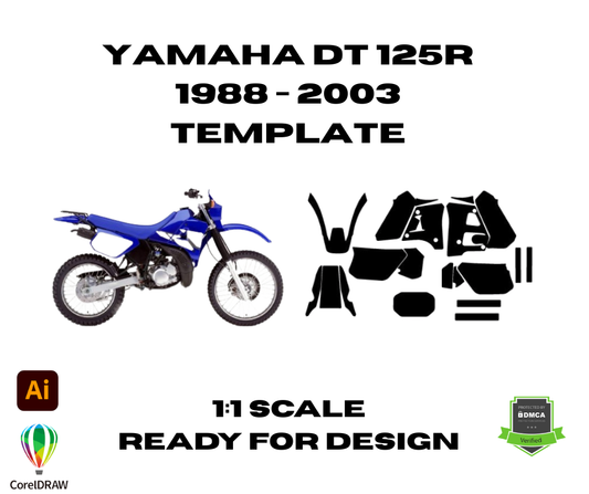 Yamaha DT 125R  1988 - 2003 Template