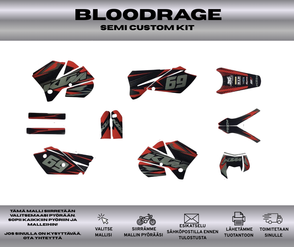 BLOODRAGE KTM EXC / EXC-F 2005-2007 Tarrasarja