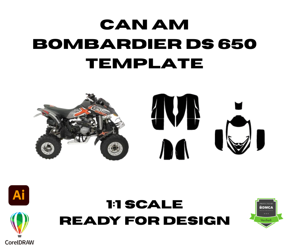 CAN AM Bombardier DS 650 Template