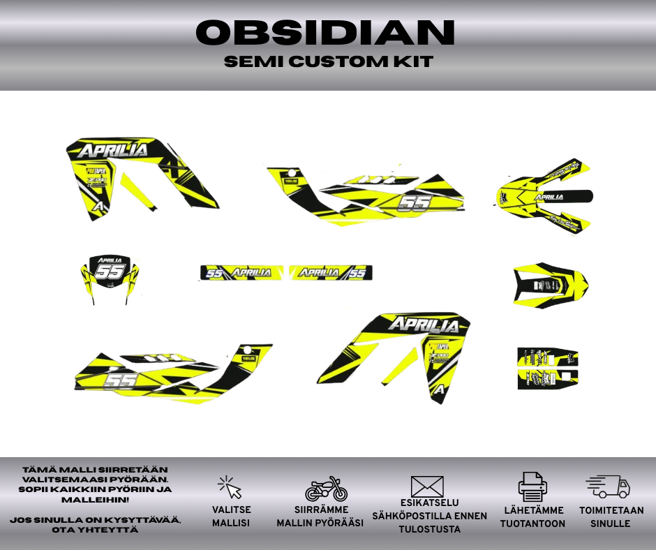 OBSIDIAN Aprilia 50 RX / SX 2006 – 2017 Tarrasarja