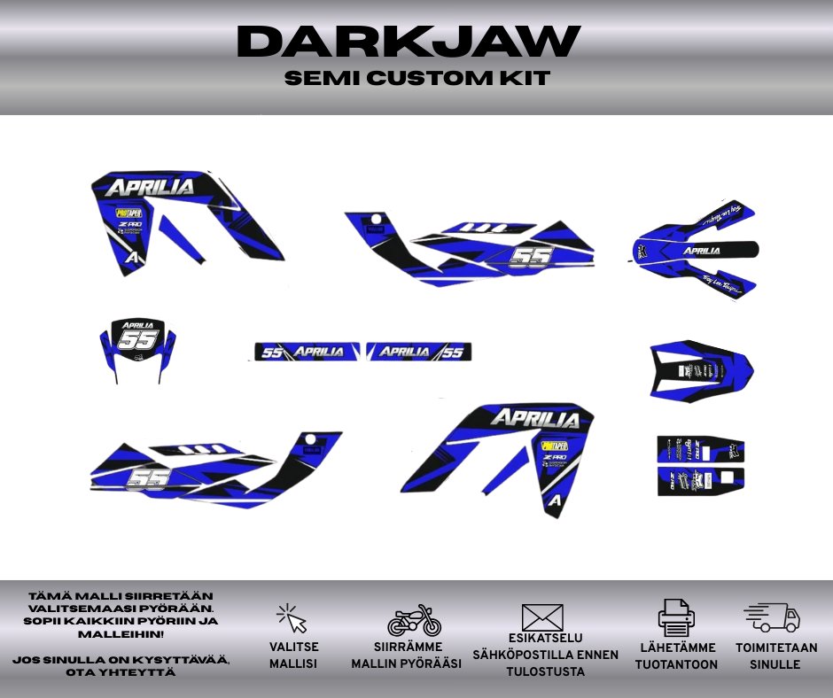 DARKJAW Aprilia 50 RX / SX 2006 – 2017 Tarrasarja