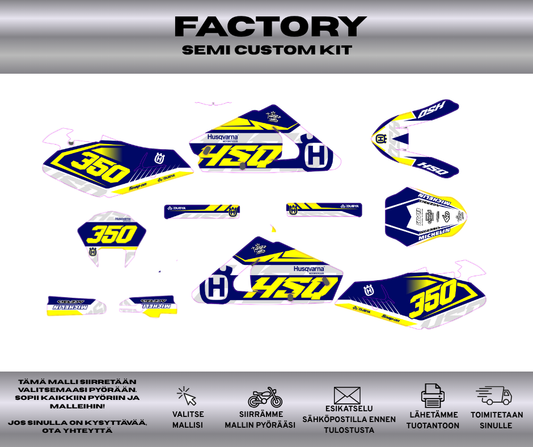 FACTORY Husqvarna CR 2005 / CH Racing Klistremerkesett