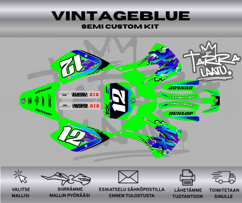 VINTAGEBLUE kawasaki KX 85 2001-2013 Tarrasarja